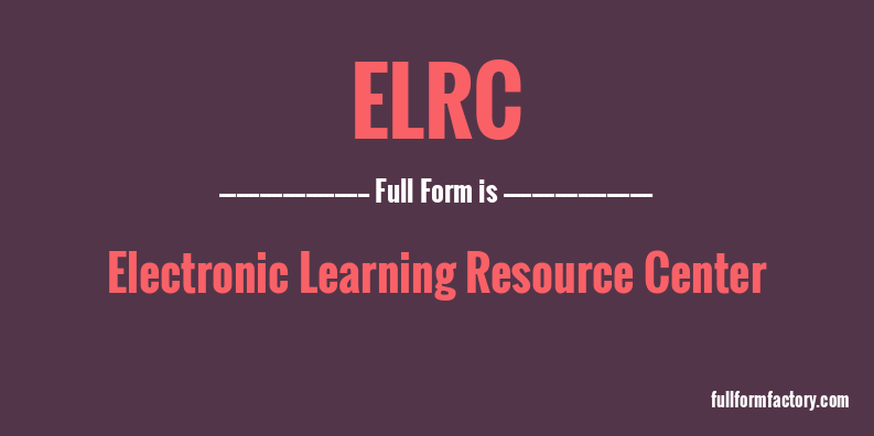 elrc-full-form