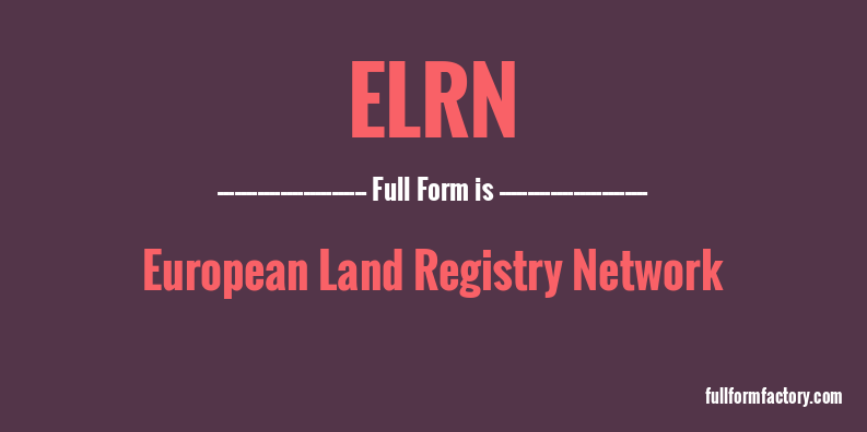 elrn-full-form