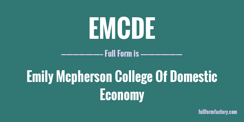 emcde-full-form