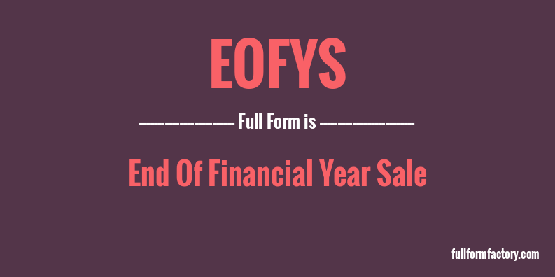 eofys-full-form