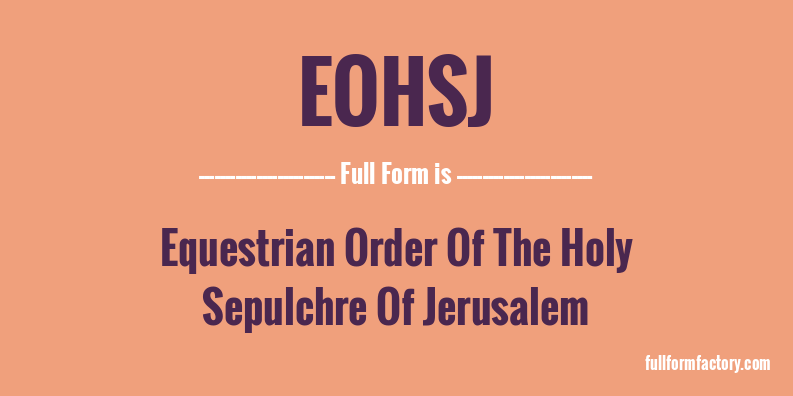 eohsj-full-form