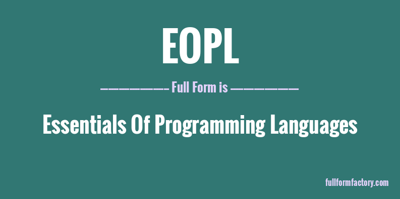 eopl-full-form