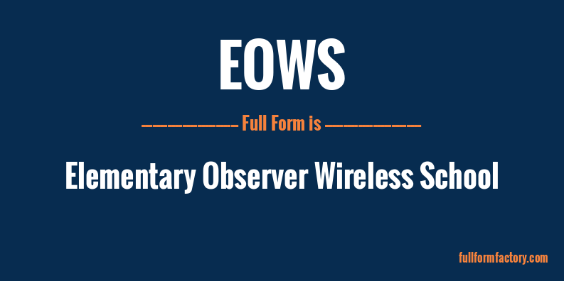 eows-full-form