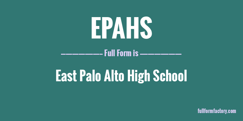 epahs-full-form
