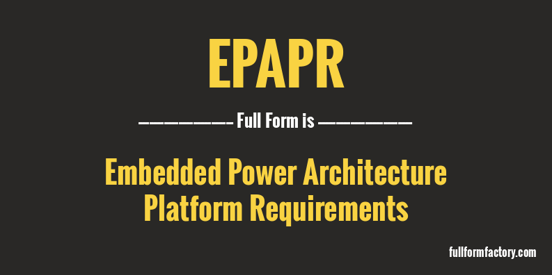 epapr-full-form