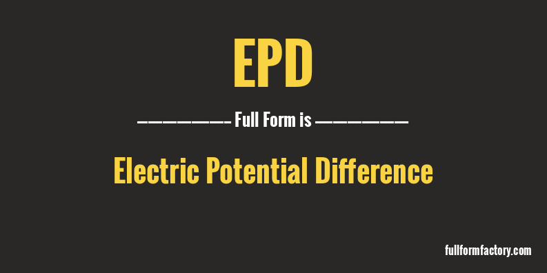 epd-full-form