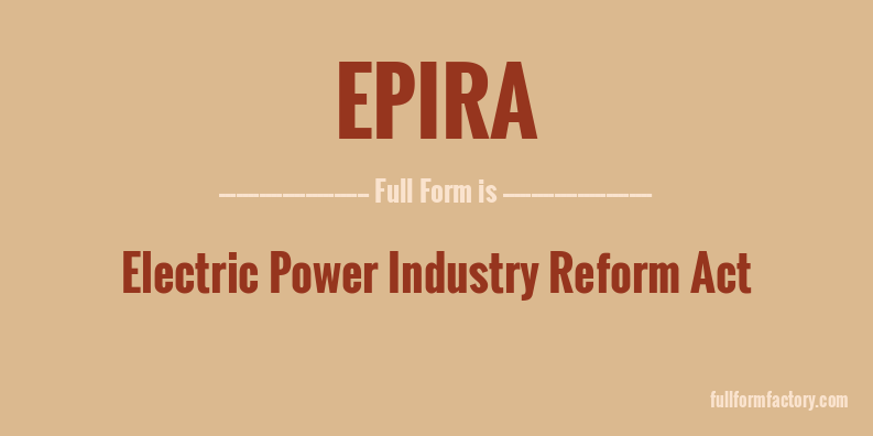 epira-full-form