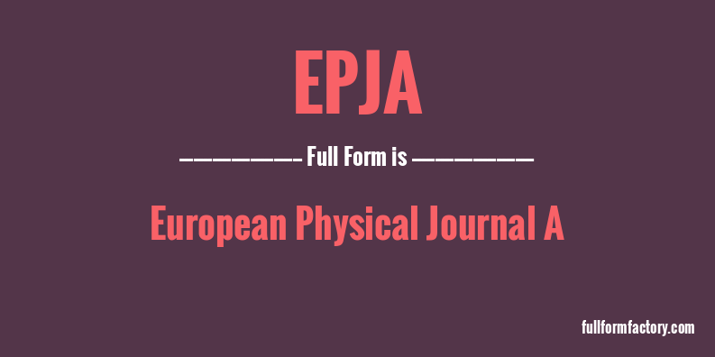 epja-full-form