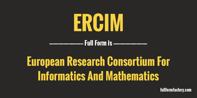 ercim-full-form