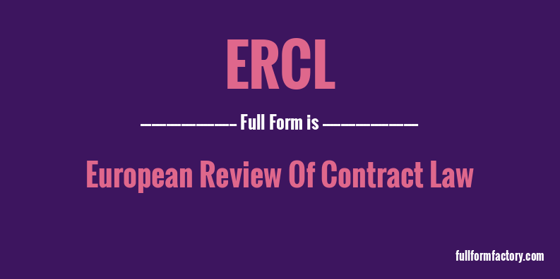 ercl-full-form