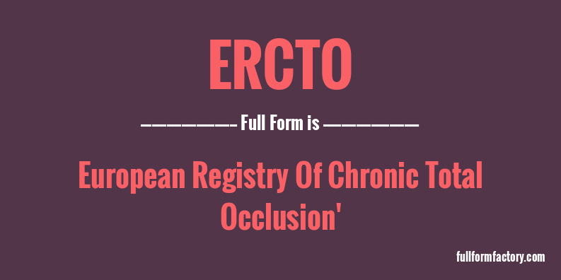 ercto-full-form