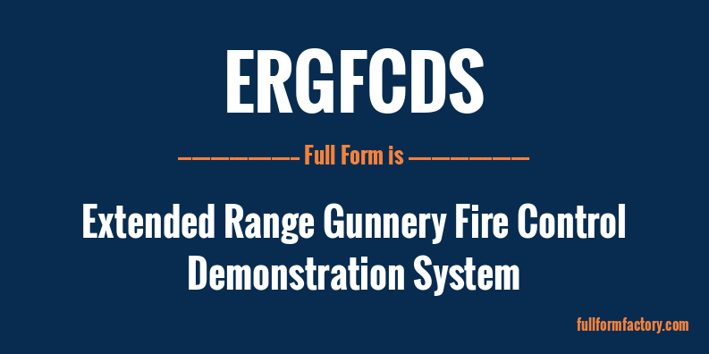 ergfcds-full-form