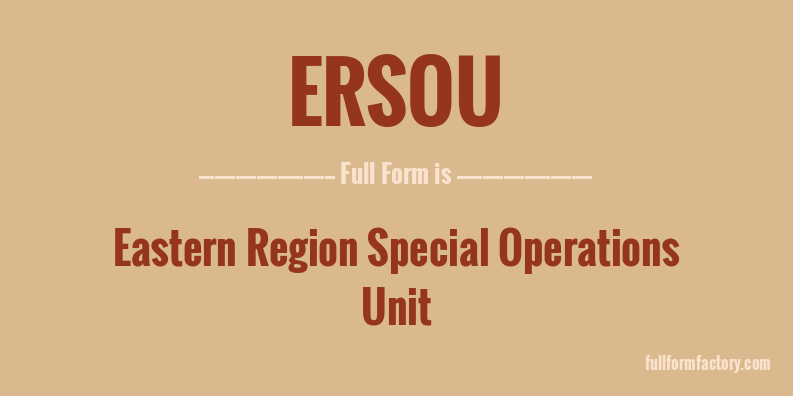 ersou-full-form