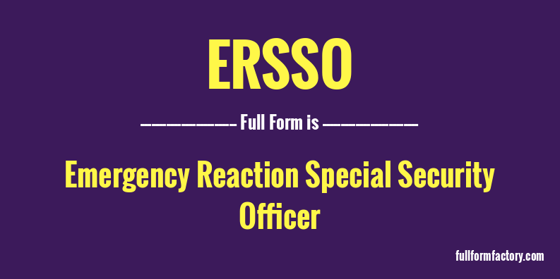 ersso-full-form