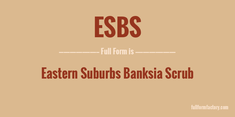 esbs-full-form