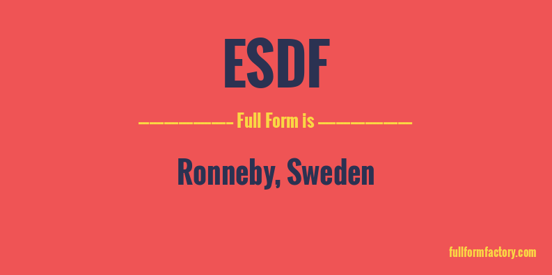 esdf-full-form