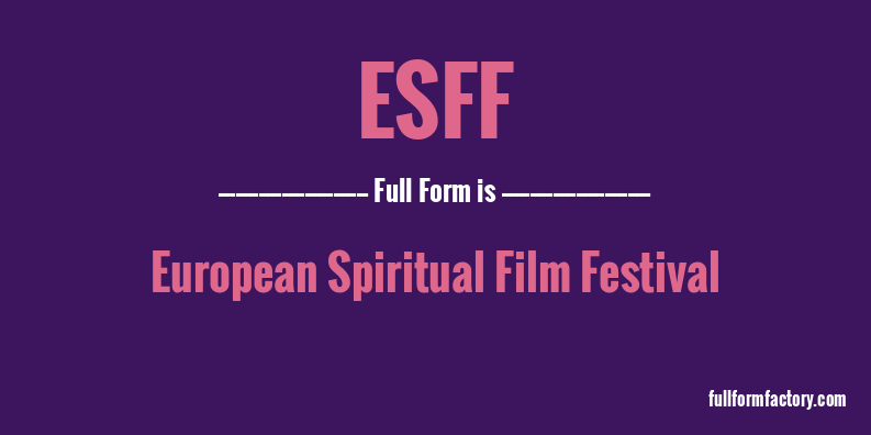 esff-full-form