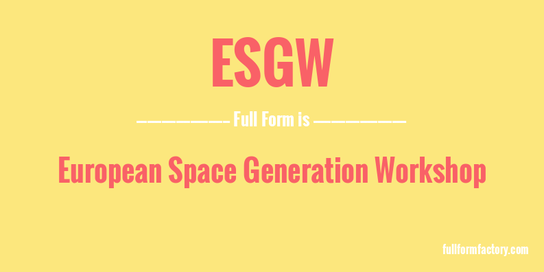 esgw-full-form