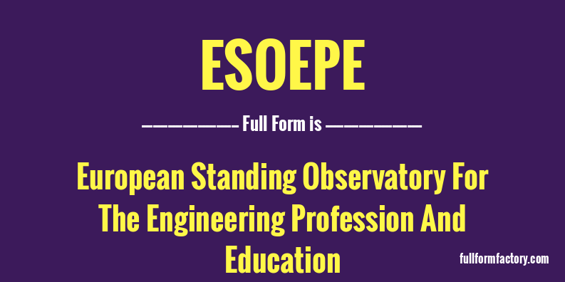 esoepe-full-form