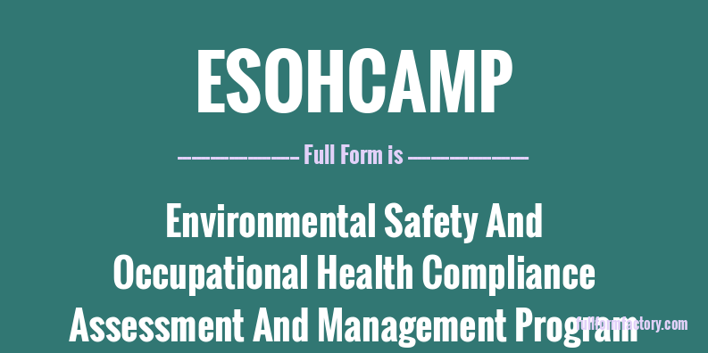 esohcamp-full-form