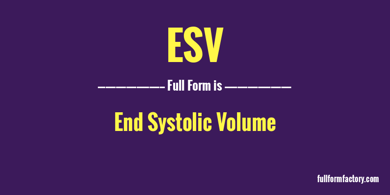 esv-full-form