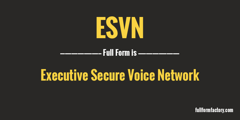 esvn-full-form