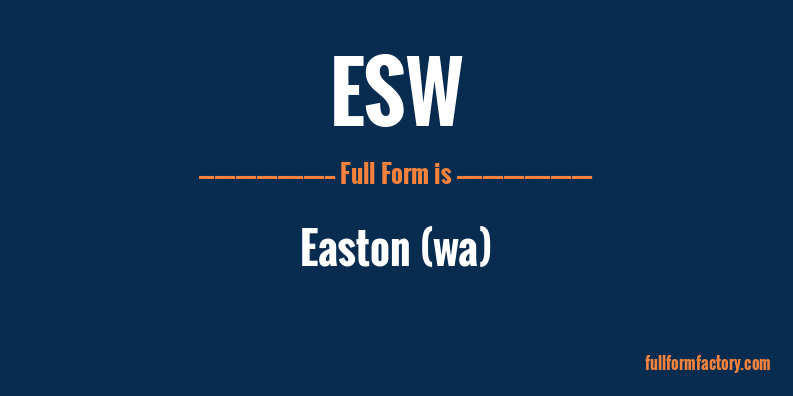 esw-full-form