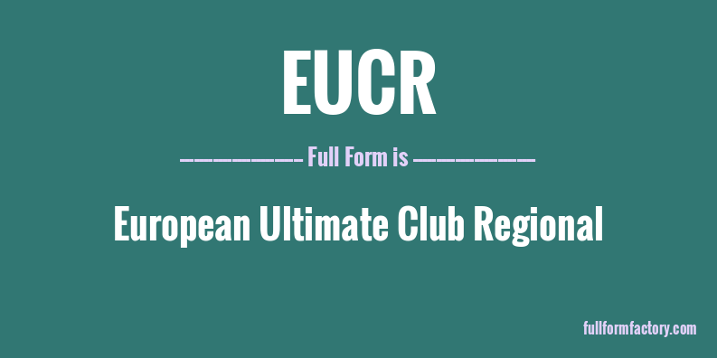 eucr-full-form
