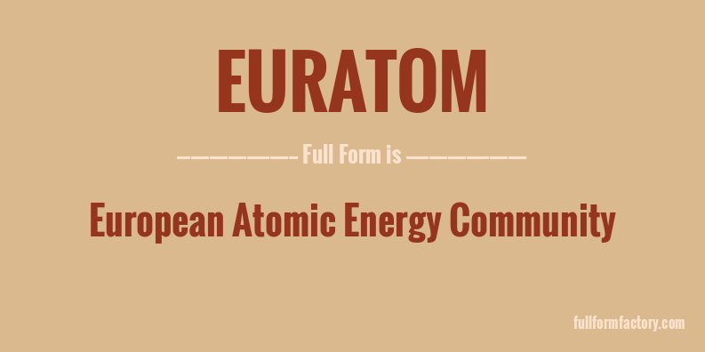 euratom-full-form