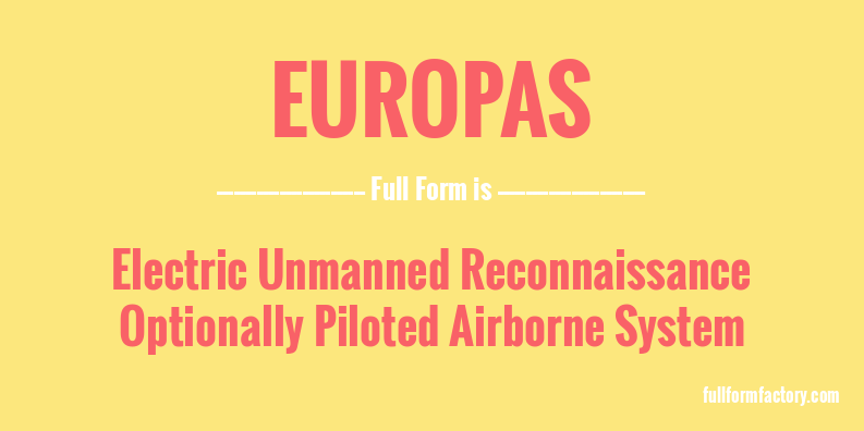 europas-full-form