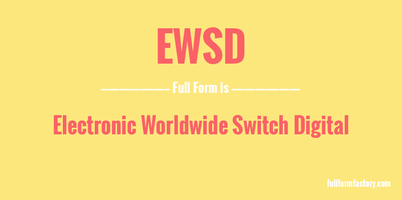 ewsd-full-form
