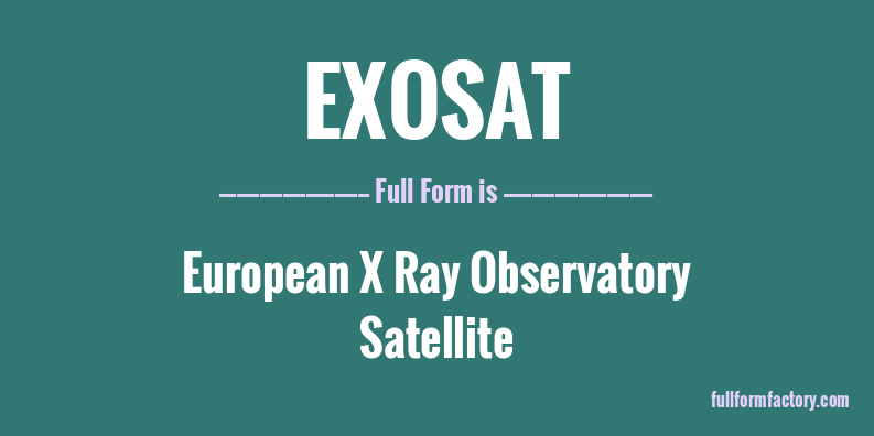 exosat-full-form