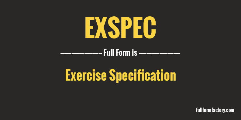 exspec-full-form