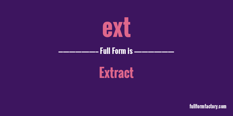 ext-full-form