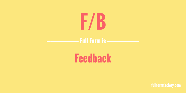 f/b-full-form