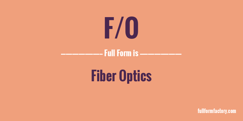 f/o-full-form