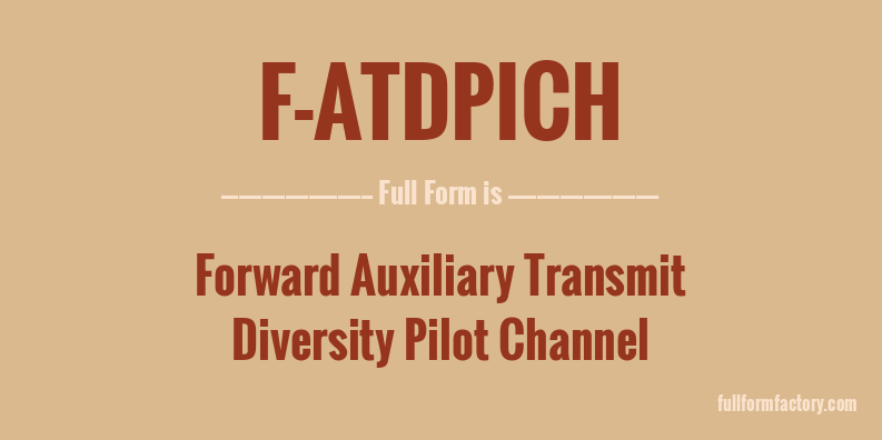 f-atdpich-full-form