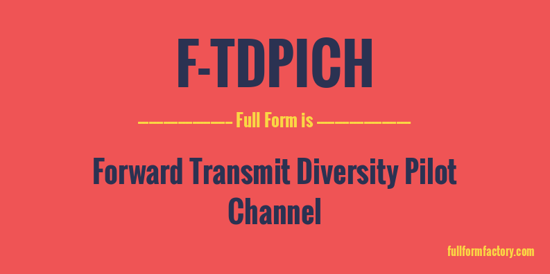 f-tdpich-full-form