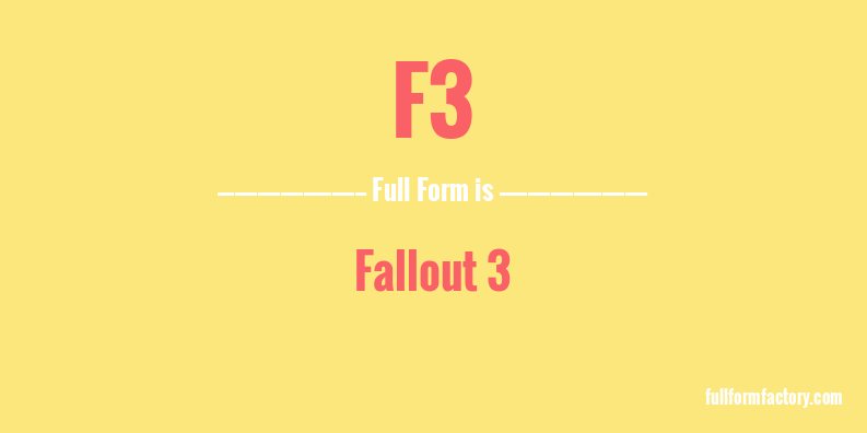 f3-full-form