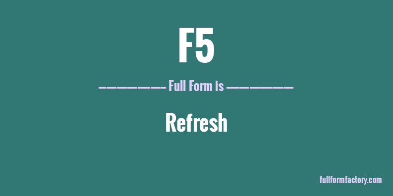 f5-full-form