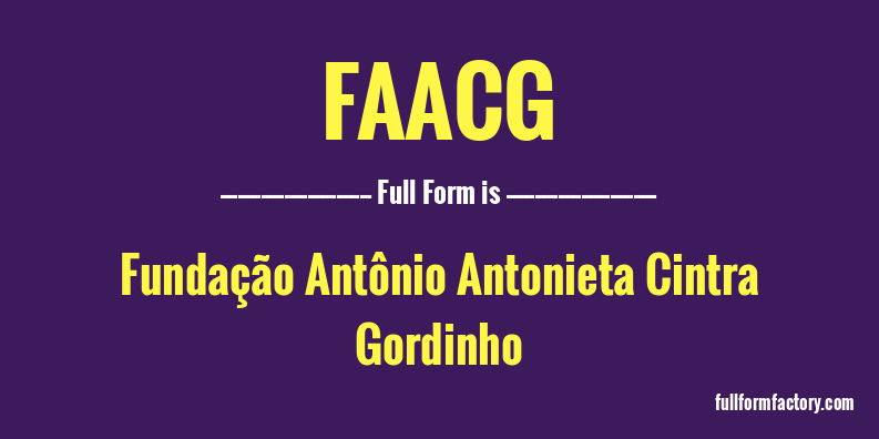 faacg-full-form