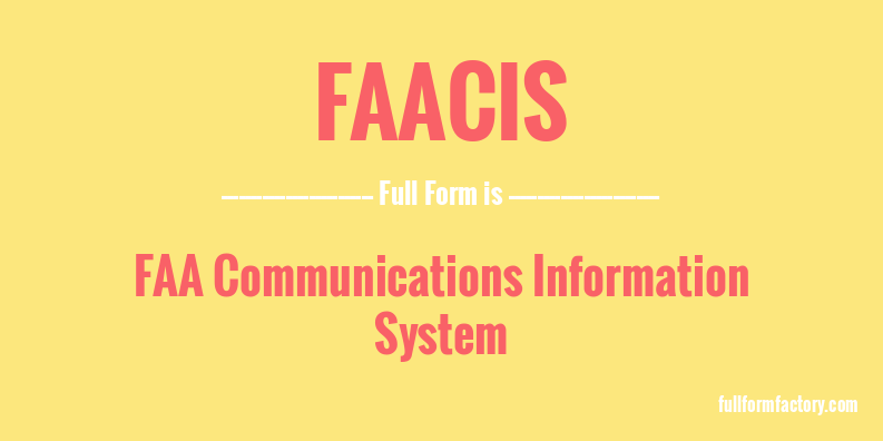 faacis-full-form