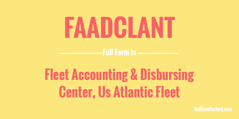 faadclant-full-form