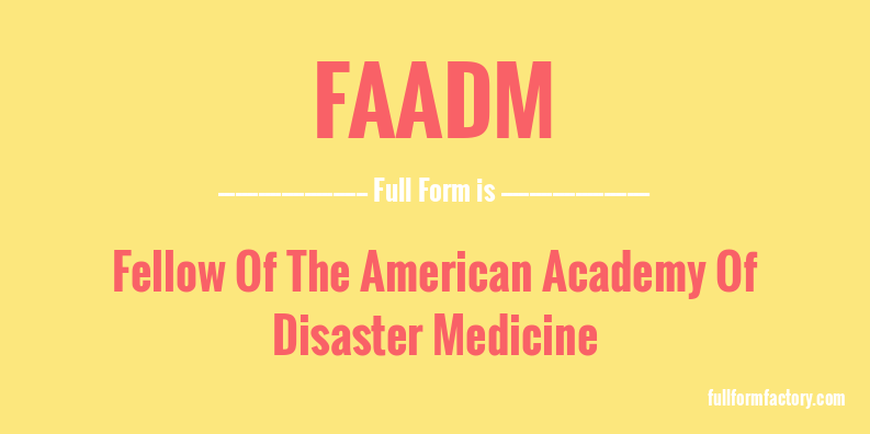 faadm-full-form