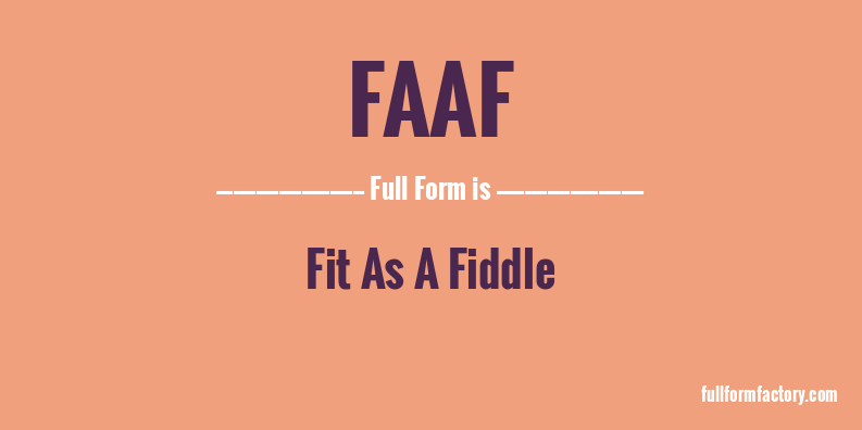 faaf-full-form