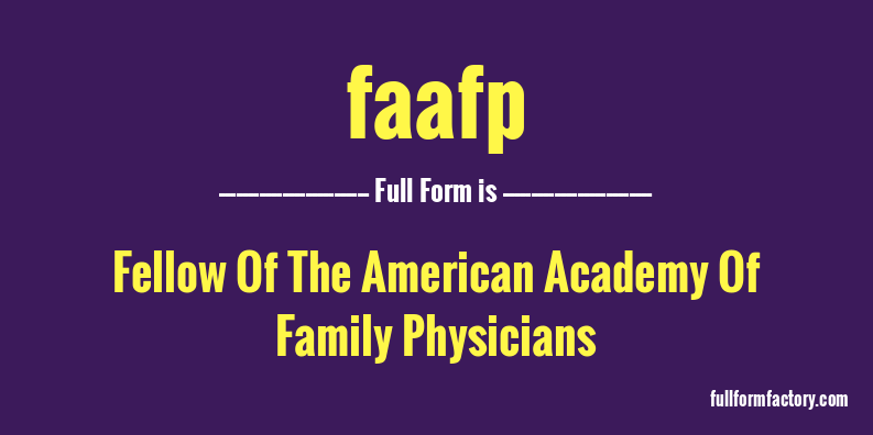 faafp-full-form