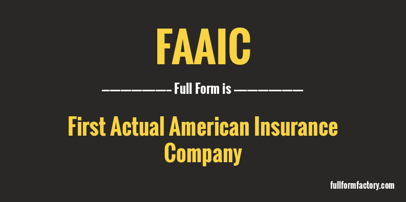 faaic-full-form