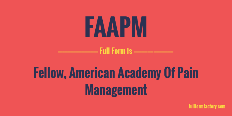 faapm-full-form