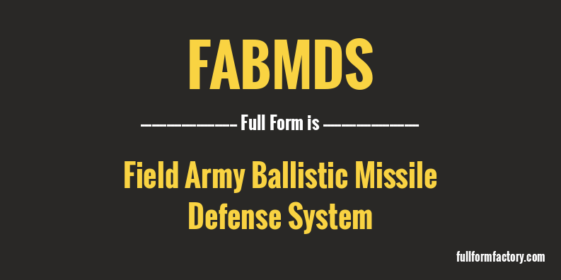 fabmds-full-form