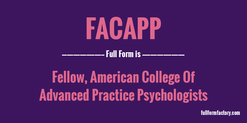 facapp-full-form